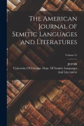 Cover-Bild zum Titel 'The American Journal of Semitic Languages and Literatures; Volume 21' von 'Jstor'