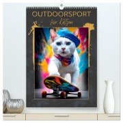 Cover-Bild zum Titel 'Outdoorsport für Katzen (hochwertiger Premium Wandkalender 2026 DIN A2 hoch), Kunstdruck in Hochglanz' von 'Melanie Viola'