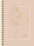 rido/idé 7021407026 | Buchkalender Young Line 2026 "One Line" | A5, Papier - 