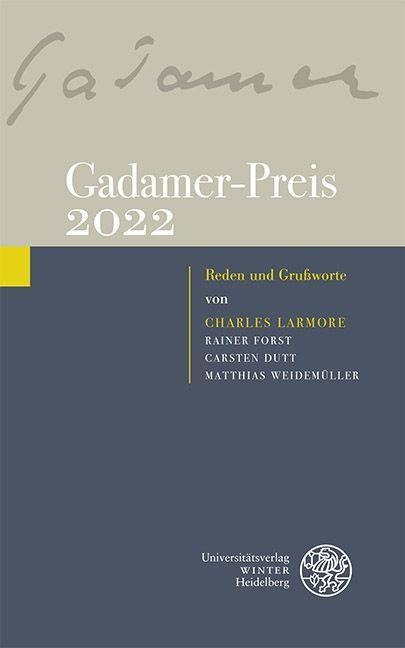 Gadamer-Preis 2022 - 