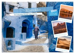 Cover-Bild zum Titel 'Marokko, ein lebendiges Mosaik voller Farben. (Wandkalender 2026 DIN A3 quer), CALVENDO Monatskalender' von 'Joana Kruse'