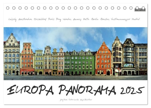 Europa Panorama 2025 (Tischkalender 2025 DIN A5 quer), CALVENDO Monatskalender - Jörg Rom