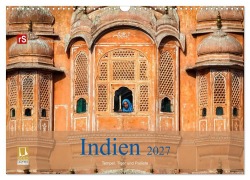 Cover-Bild zum Titel 'Indien 2027 Tempel, Tiger und Paläste (Wandkalender 2027 DIN A3 quer), CALVENDO Monatskalender' von 'Uwe Bergwitz'