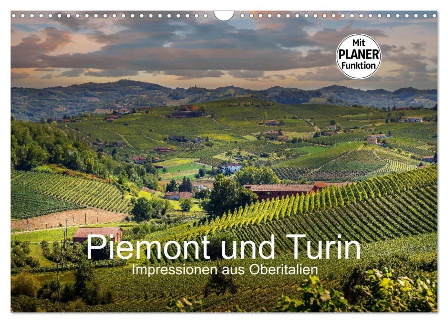 Piemont und Turin (Wandkalender 2026 DIN A3 quer), CALVENDO Monatskalender - Michael Fahrenbach
