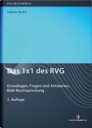 Cover-Bild zum Titel 'Das 1x1 des RVG' von 'Sabrina Reckin'