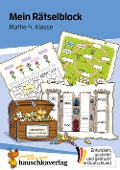 Cover-Bild zum Titel 'Mein Rätselblock Mathe 4. Klasse' von 'Carola Materna'