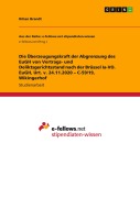 Cover-Bild zum Titel 'Die Überzeugungskraft der Abgrenzung des EuGH von Vertrags- und Deliktsgerichtsstand nach der Brüssel Ia-VO. EuGH, Urt. v. 24.11.2020 - C-59/19, Wikingerhof' von 'Kilian Brandt'