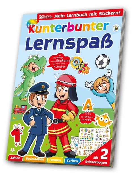 Sticker Übungsbuch Lernspaß Feuerwehr / Polizei - 