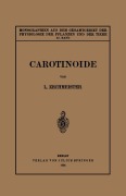 Cover-Bild zum Titel 'Carotinoide' von 'L. Zechmeister'
