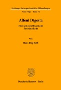 Cover-Bild zum Titel 'Alfeni Digesta.' von 'Hans-Jörg Roth'