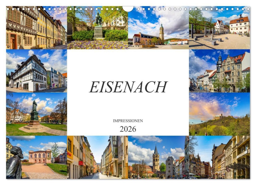 Eisenach Impressionen (Wandkalender 2026 DIN A3 quer), CALVENDO Monatskalender - Dirk Meutzner