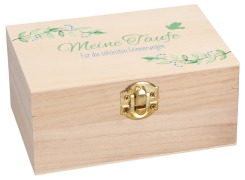 Cover-Bild zum Titel 'Holz-Erinnerungskiste zur Taufe' von ''