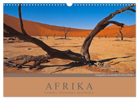 Afrika Impressionen. NAMIBIA - SÜDAFRIKA - BOTSWANA (Wandkalender 2025 DIN A3 quer), CALVENDO Monatskalender - Markus Pavlowsky Photography