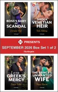 Cover-Bild zum Titel 'Harlequin Presents September 2026 - Box Set 1 of 2' von 'Lorraine Hall, Louise Fuller, Kali Anthony, Pippa Roscoe'