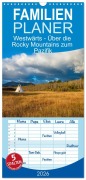 Familienplaner 2026 - Westwärts - Über die Rocky Mountains zum Pazifik mit 5 Spalten (Wandkalender, 21 x 45 cm) CALVENDO - Thomas Holtgräwe