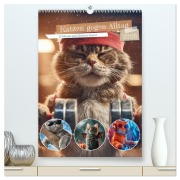 Cover-Bild zum Titel 'Katzen gegen Alltag (hochwertiger Premium Wandkalender 2026 DIN A2 hoch), Kunstdruck in Hochglanz' von 'Steffen Gierok-Latniak'