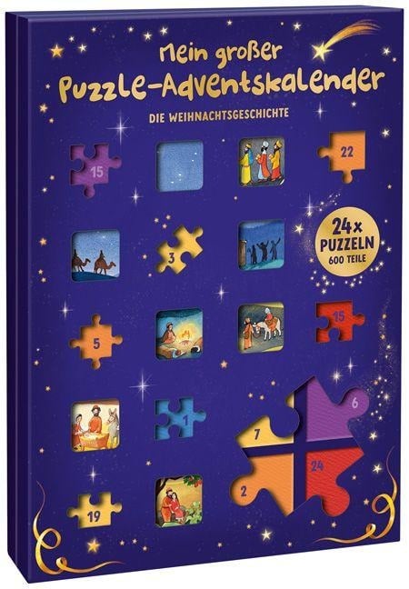 Mein großer Puzzle-Adventskalender - Die Weihnachtsgeschichte -