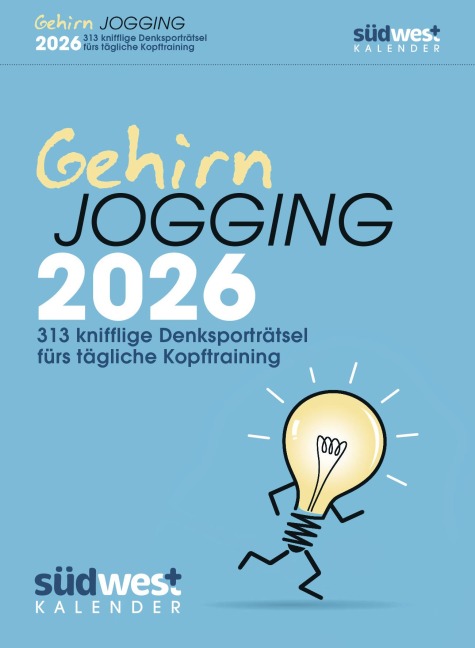 Gehirnjogging 2026 - 313 knifflige Denksporträtsel fürs tägliche Kopftraining - Textabreißkalender zum Aufstellen oder Aufhängen - 