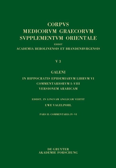 Galeni In Hippocratis Epidemiarum librum VI commentariorum I-VIII versio Arabica - 