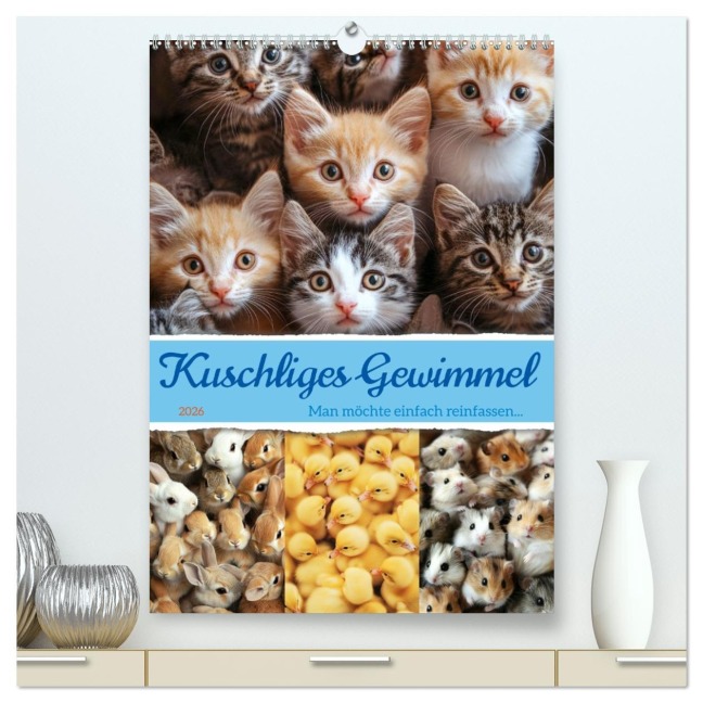 Kuschliges Gewimmel (hochwertiger Premium Wandkalender 2026 DIN A2 hoch), Kunstdruck in Hochglanz - Kerstin Waurick