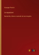 Cover-Bild zum Titel 'Le equazioni' von 'Giuseppe Poncini'