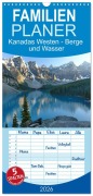Cover-Bild zum Titel 'Familienplaner 2026 - Kanadas Westen - Berge und Wasser mit 5 Spalten (Wandkalender, 21 x 45 cm) CALVENDO' von 'Alexa Gothe'