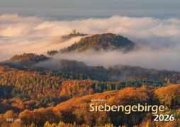 Cover-Bild zum Titel 'Siebengebirge 2026 Bildkalender A3 quer, spiralgebunden' von ''