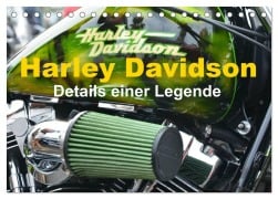 Cover-Bild zum Titel 'Harley Davidson - Details einer Legende (Tischkalender 2026 DIN A5 quer), CALVENDO Monatskalender' von 'Thomas Bartruff'