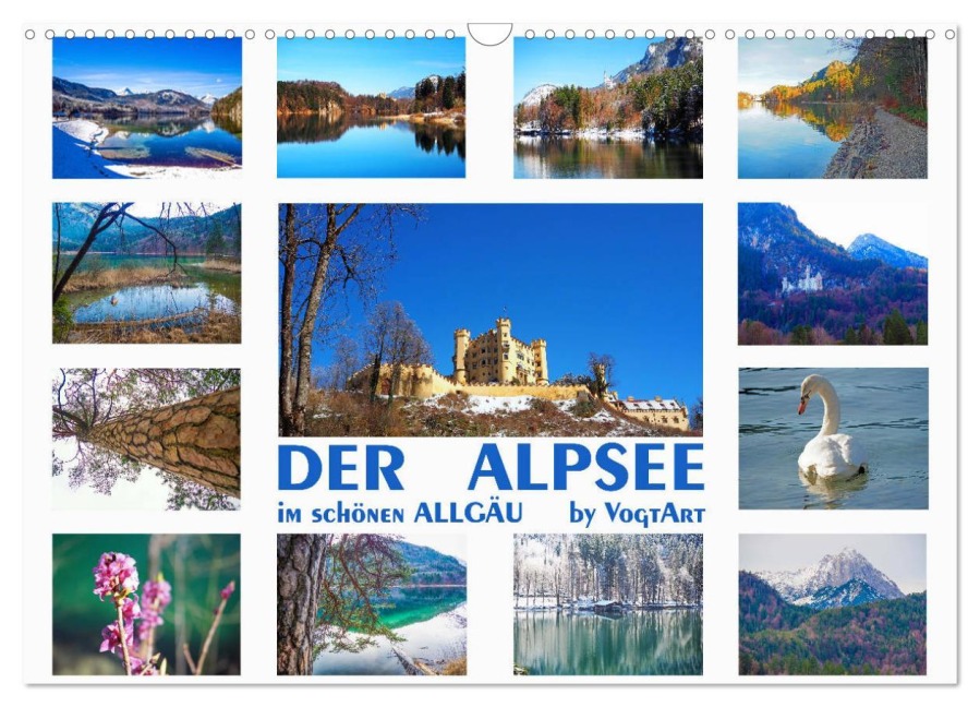 Der Alpsee im schönen Allgäu (Wandkalender 2025 DIN A3 quer), CALVENDO Monatskalender - VogtArt VogtArt