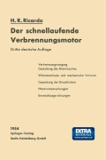 Cover-Bild zum Titel 'Der schnellaufende Verbrennungsmotor' von 'Harry R. Ricardo'