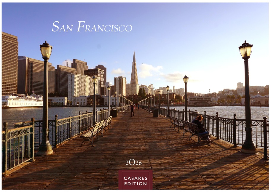 San Francisco Kalender 2026 - Wandkalender | Fotokalender Nordamerika 24x35cm - Golden Gate, Cable Cars & City Vibes als stilvolle Wanddeko für Fans der Westküste - 