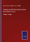 Cover-Bild zum Titel 'Vierteljahrsschrift der Naturforschenden Gesellschaft in Zürich' von 'Naturforschende Gesellschaft In Zürich'