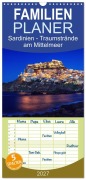 Cover-Bild zum Titel 'Familienplaner 2027 - Sardinien - Traumstrände am Mittelmeer mit 5 Spalten (Wandkalender, 21 x 45 cm) CALVENDO' von 'Patrick Rosyk'