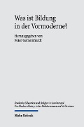 Cover-Bild zum Titel 'Was ist Bildung in der Vormoderne?' von ''