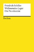 Cover-Bild zum Titel 'Wallensteins Lager. Die Piccolomini' von 'Friedrich Schiller'