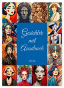 Gesichter mit Ausdruck (Wandkalender 2026 DIN A2 hoch), CALVENDO Monatskalender - Werner Braun