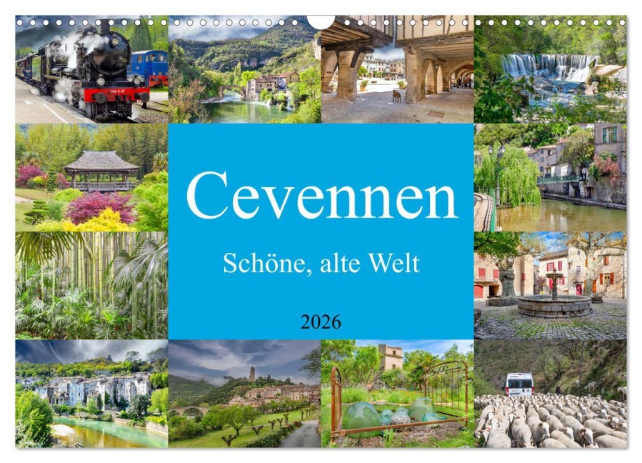 Cevennen - Schöne alte Welt (Wandkalender 2026 DIN A3 quer), CALVENDO Monatskalender - Bodo Schmidt Photography