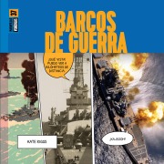 Cover-Bild zum Titel 'Barcos de Guerra' von 'Kate Riggs'