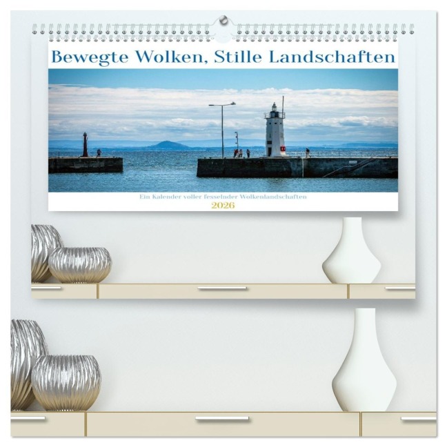 Bewegte Wolken, Stille Landschaften (hochwertiger Premium Wandkalender 2026 DIN A2 quer), Kunstdruck in Hochglanz - Berwick Fotografie
