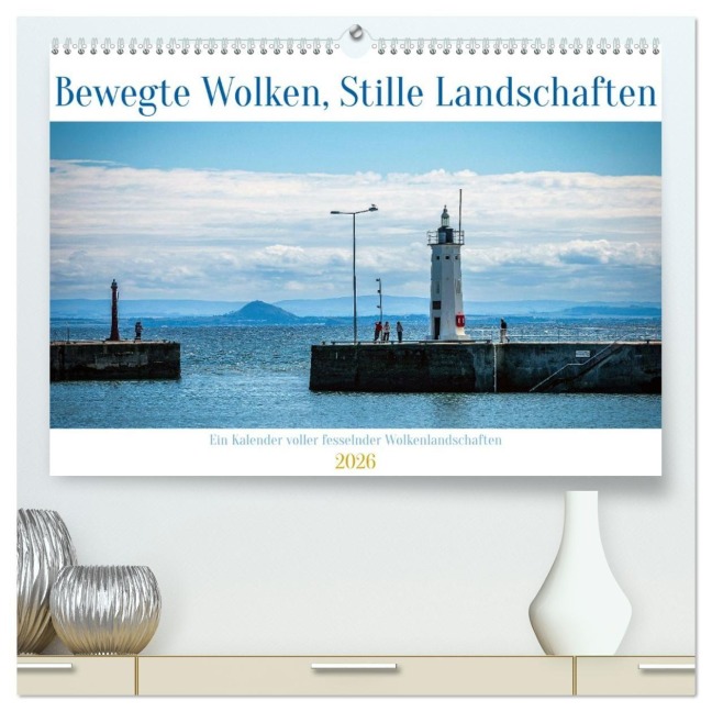 Bewegte Wolken, Stille Landschaften (hochwertiger Premium Wandkalender 2026 DIN A2 quer), Kunstdruck in Hochglanz - Berwick Fotografie