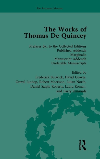 The Works of Thomas de Quincey, Part III Vol 20 - Grevel Lindop, Barry Symonds