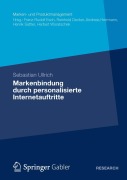 Cover-Bild zum Titel 'Markenbindung durch personalisierte Internetauftritte' von 'Sebastian Ullrich'