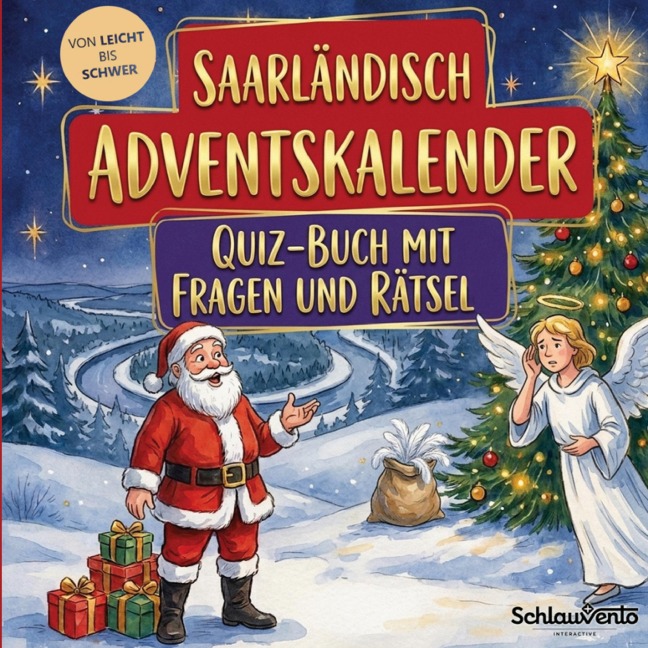 Saarländisch-Adventskalender: Quiz-Buch mit Fragen und Rätsel - Schlauvento Interactive