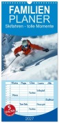 Cover-Bild zum Titel 'Familienplaner 2027 - Skifahren - tolle Momente mit 5 Spalten (Wandkalender, 21 x 45 cm) CALVENDO' von 'Peter Roder'
