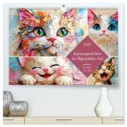 Cover-Bild zum Titel 'Katzengesichter im Ölgemälde-Stil. Liebliche Portraits fürs Herz (hochwertiger Premium Wandkalender 2026 DIN A2 quer), Kunstdruck in Hochglanz' von 'Rose Hurley'