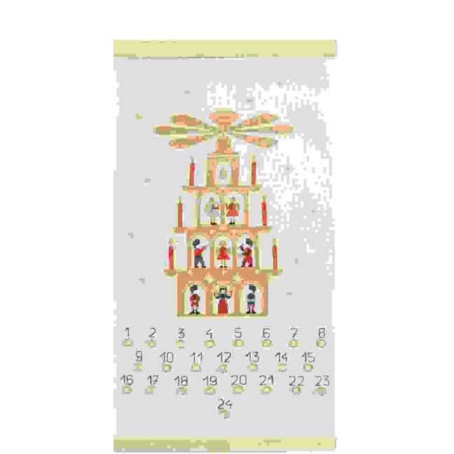 Stickpackung Gezählter Kreuzstich, Adventskalender, FSC 100% - 