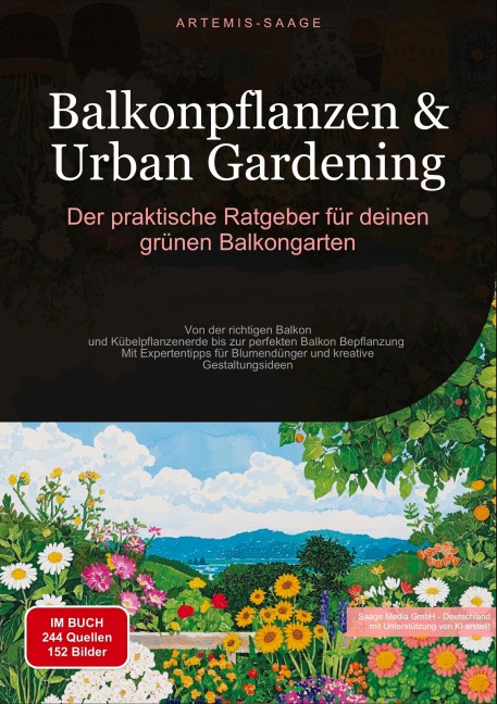 Balkonpflanzen & Urban Gardening: Der praktische Ratgeber für deinen grünen Balkongarten - Artemis Saage - Deutschland