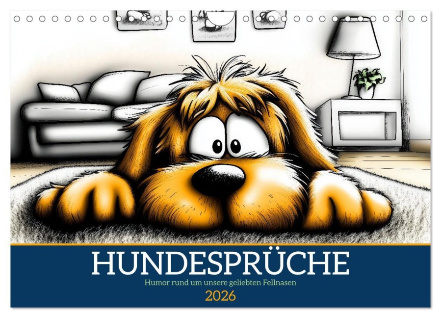 Hundesprüche (Wandkalender 2026 DIN A4 quer), CALVENDO Monatskalender - Sabine Löwer