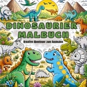 Dinosaurier Malbuch für Kinder ab 4 Jahre - Inspirations Lounge