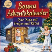 Cover-Bild zum Titel 'Sauna-Adventskalender: Quiz-Buch mit Fragen und Rätsel' von 'Schlauvento Interactive'